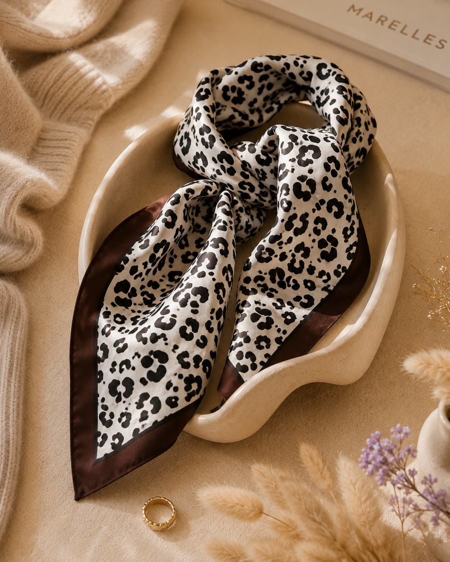 FOULARD "LEOPARD CHIC"