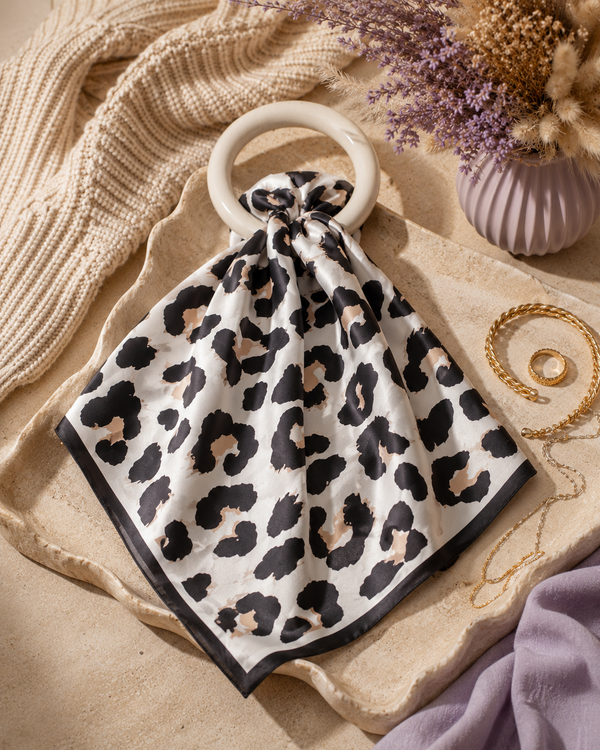 FOULARD "LEOPARD ICONIC"