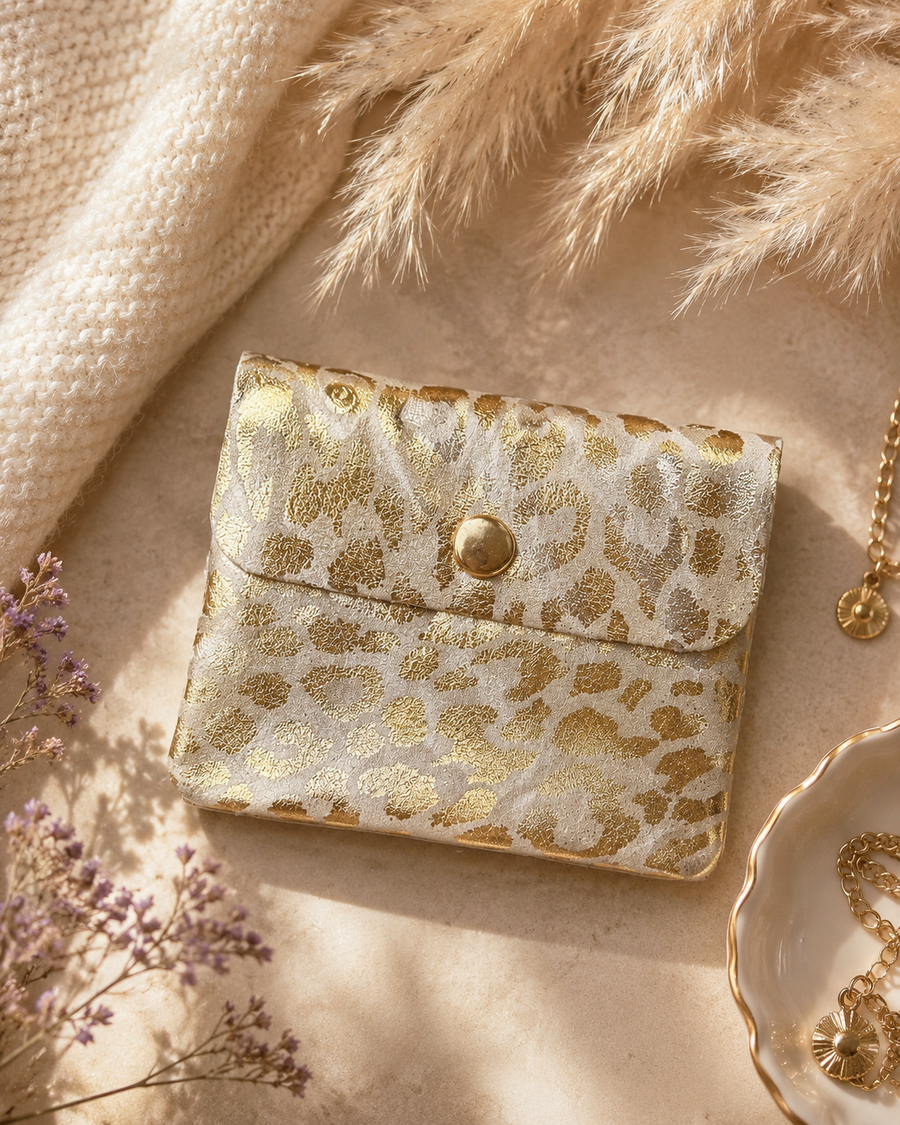 PORTE MONNAIE TAILLE M "LEOPARD"
