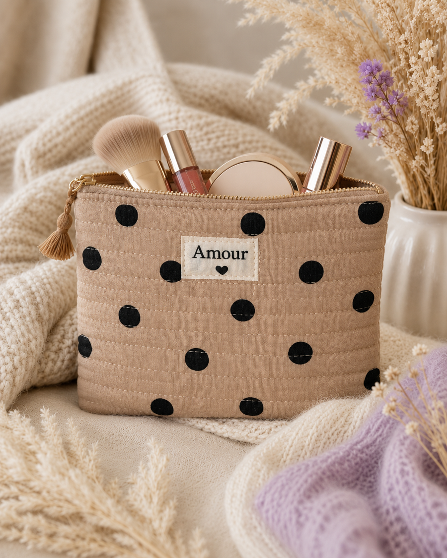 TROUSSE "BEIGE A POIS"