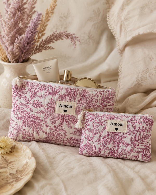 TROUSSES "ROSE A FLEURS"